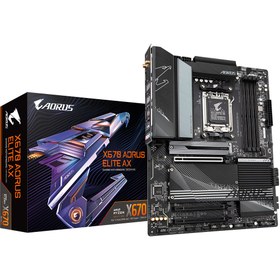 تصویر مادربرد گیگابایت GIGABYTE X670 AORUS ELITE AX GigaByte X670 AORUS ELITE AX Motherboard