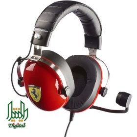 تصویر هدست مخصوص بازی تراستمستر مدل T.Racing Scuderia Ferrari Edition 