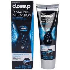 تصویر خمیر دندان سفید کننده کلوز اپ Closeup DIAMOND ATTRACTION