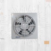 تصویر هواکش خزرفن 20 سانتی لوله ای توربو دمپردار ET-200-2 