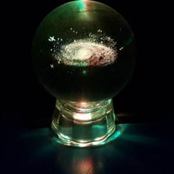 تصویر گوی کریستالی طرح کهکشان 
