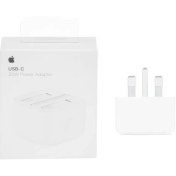 تصویر شارژر دیواری اپل 20 وات USB-C سه پین مدل A++ - A2344 B/A - سفید - سفارش ایرلند Apple wall charger 20 W USB-C three pin model A++ - A2344 B/A - White - Order from Ireland