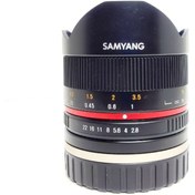 تصویر لنز دوربین دست دوم Samyang 8mm F2.8 UMC Fisheye II ef-M 