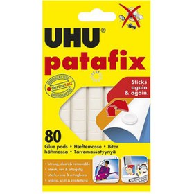تصویر چسب خمیری سفید UHU patafix 80 UHU patafix white 80pcs. glue pads