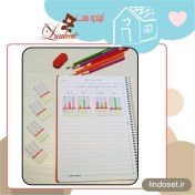 تصویر برچسب تمرینی طرح چرتکه 