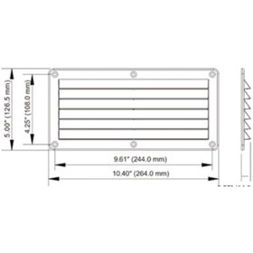 تصویر دریچه هوا مستطیلی کمپر 