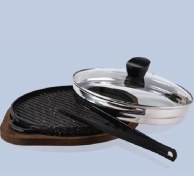 تصویر تابه گریل یونیک مدل 6001 سایز 30 Unique grill pan model 6001 size 30