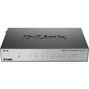 تصویر سوییچ 8 پورت دسکتاپی دی-لینک مدل DES-108 D-LINK DES-108 8-Port Desktop Switch