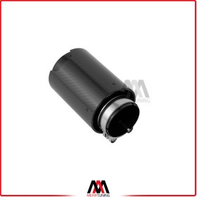 تصویر سر اگزوز BMW تک لول فیبر کربن مدل M 