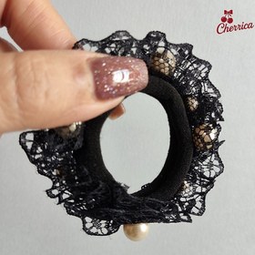 تصویر کش مو مرواریدی توری کد 32 