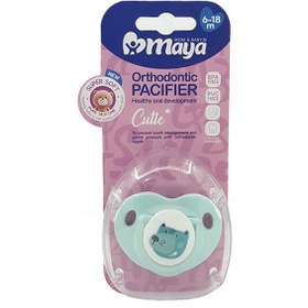 تصویر پستانک ارتودنسی کیوتی 0 تا 6 ماه مایا Maya Cutie Orthodontic Pacifier 0 6 m