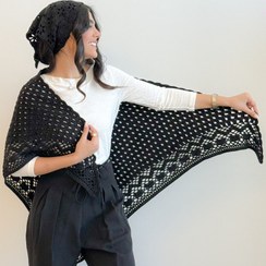 تصویر اشارپ زنانه دستبافت شاهو مدل Auraline 