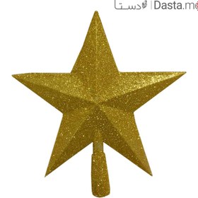 تصویر ستاره سر درختی طلایی 
