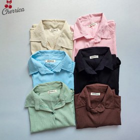 تصویر شومیز باکسی جلو گره 