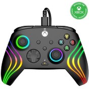 تصویر دسته بازی ایکس باکس PDP مدل Afterglow Wave با سیم 