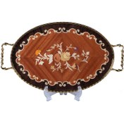 تصویر سینی چوبی معرق کد OT32 