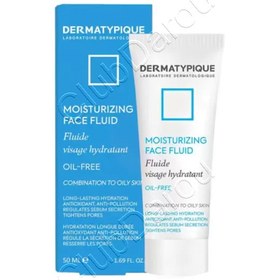 تصویر مرطوب کننده و آبرسان پوست چرب درماتیپیک moisturizing face fluid oil-free 50 m.l 