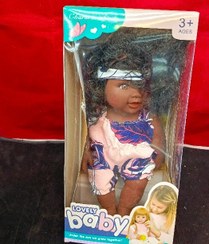 تصویر عروسک lovely baby سیاه پوست موزیکال Lovely Baby Black Musical Doll