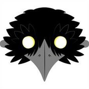 تصویر الگوی ساخت ماسک بازی،نقالی، تئاتر و قصه گوئی «کلاغ» 