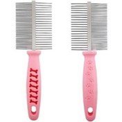 تصویر شانه گره بازکن دوطرفه نانبل مخصوص سگ و گربه 