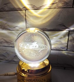 تصویر گوی گردان پایه طلایی 