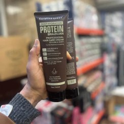 تصویر ماسک مو پروتئین برزیلی کراتین کویین بدون آبکشی 