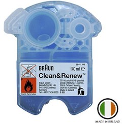 تصویر مایع شستشو اورجینال ريش تراش براون braun clean&renew cartridge