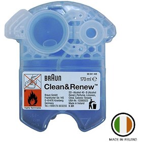 تصویر مایع شستشو اورجینال ريش تراش براون ا braun clean&renew cartridge braun clean&renew cartridge