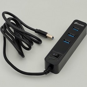 تصویر هاب 4 پورت USB3.0 الون مدل H302 Eleven H302 USB3.0 4Port HUB