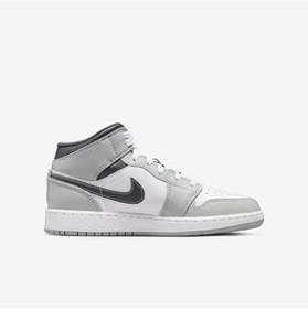 تصویر Air Jordan 1 Mid Light Smoke Grey Gs نایک Nike 