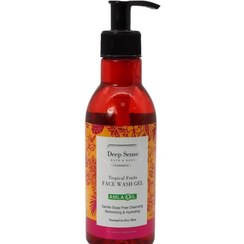 تصویر ژل شستشوی صورت دیپ سنس میوه های استوایی پوست معمولی و خشک 250 میل Deep Sense Tropical Face Wash Gel For Dry Skins 250ml