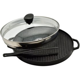 تصویر تابه گریل چدن یونیک 