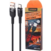 تصویر کابل تبدیل USB به تایپ سی آرسون مدل AN-A3 Arson AN-A3 USB to USB-C conversion cable