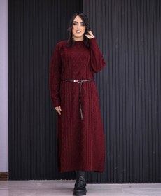 تصویر مانتو بافت زنانه مدل هانا جنس نخ آکریلیک 