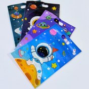 تصویر زیپ کیپ فضانورد و سفینه فضایی 404 Astronaut and spaceship zip-up cape