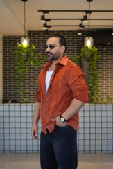 تصویر پیراهن کبریتی برند 2512 مناسب پاییز - آجری / L 