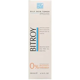 تصویر تونر پاک کننده بیتروی مناسب پوست چرب 200 میل Bitroy Cleansing Toner And Anti Pollution for oily skin 200ml