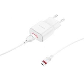 تصویر شارژر 10 وات بروفون مدل BA48A به همراه کابل میکرو BOROFONE BA48A MICRO USB Orion wall charger