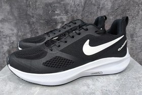 تصویر کفش سایز بزرگ مردانه مشکی نایک کفی سفید - ۴ nike black-white big shoes