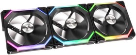 تصویر فن کیس لیان لی مدل UNI FAN SL120 RGB – BLACK Lian Li UNI FAN SL120 RGB Triple Pack - Black