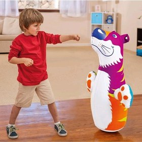 تصویر کیسه بوکس ببر کف آبی اینتکس intex 44669