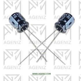 تصویر خازن الکترولیتی 220 میکروفاراد 16 ولت 