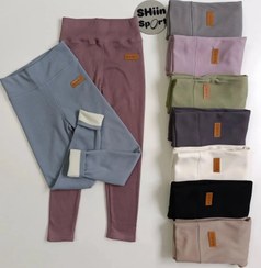 تصویر لگ داخل پشمی - صورتی / Free size کد محصول: ۴۰۵۵