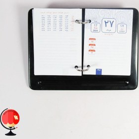 تصویر زیر تقویم رومیزی فلزی 