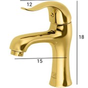 تصویر شیر روشویی اسناپل مدل پرنس ا Snapple Prince basin tap Snapple Prince basin tap