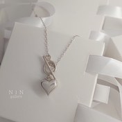 تصویر گردنبند قلب نقره 