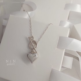 تصویر گردنبند قلب نقره 