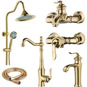 تصویر ست شیرآلات فراست پویا مدل هلن مجموعه 6 عددی 