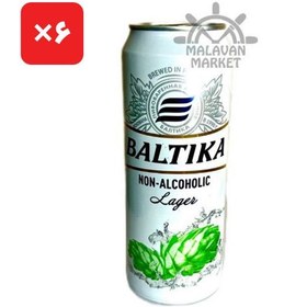 تصویر ماءالشعیر آبجو بالتیکا مدل لاگر باکس ۶ عددی بدون الکل قوطی ۴۵۰ میلی لیتر Baltika Lager 