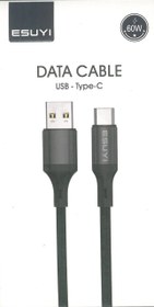 تصویر کابل سوپر فست شارژ یو اس بی به تایپ سی 60 وات 1 متری cable fast charj usb to typeC 60w 1m